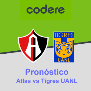 Pronóstico Atlas vs Tigres UANL (17.09.2023) Codere México